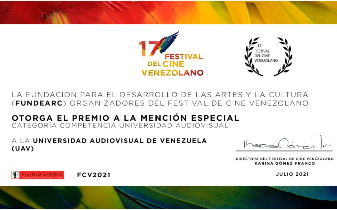 FUNDEARC otorga premio a La Universidad Audiovisual de Venezuela