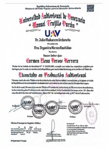 Suma Cum Laude Veroes Herrera, Carmen Elena